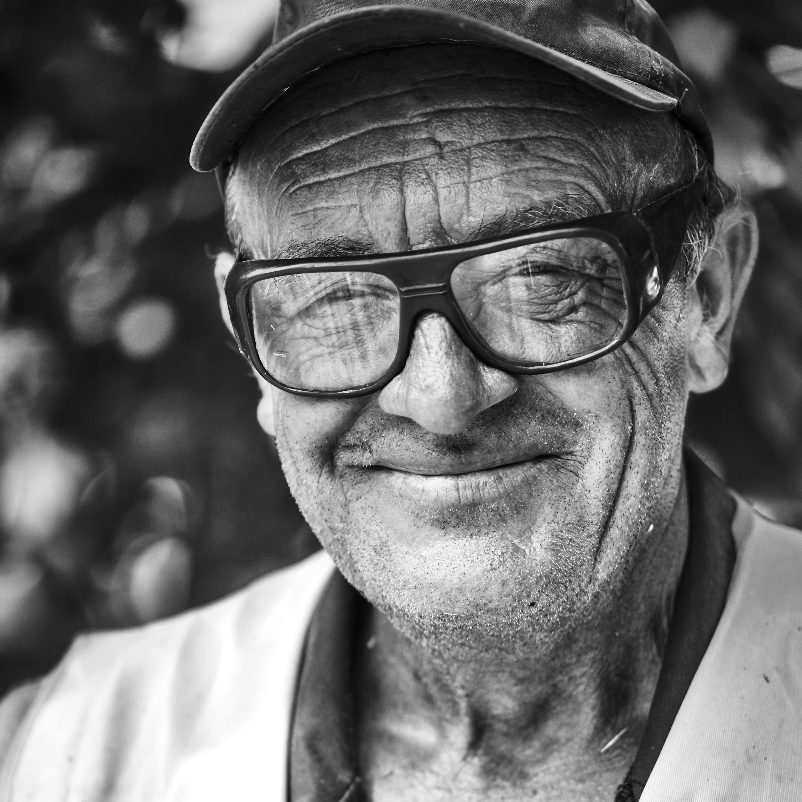 Portrait of a farm team member smiling outdoors